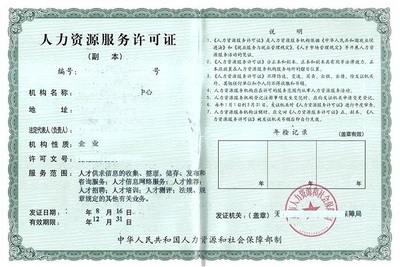 江西省人力资源服务许可证业务详情